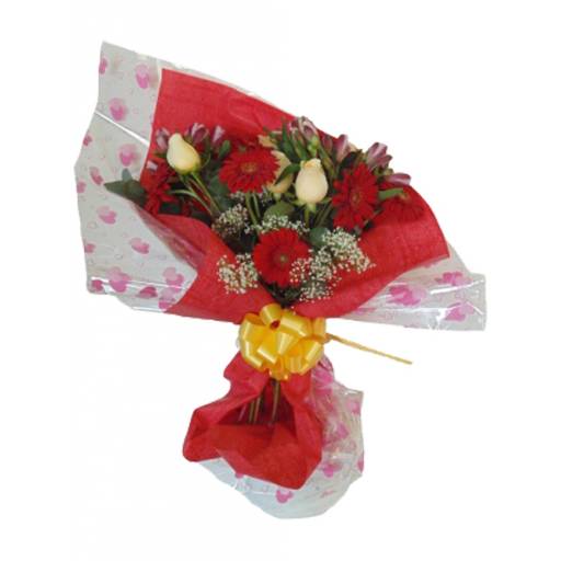 Ramo de Rosas, Gerberas y Astromelias