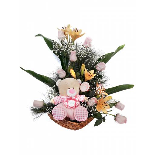 Nacimiento con Rosas y Liliums