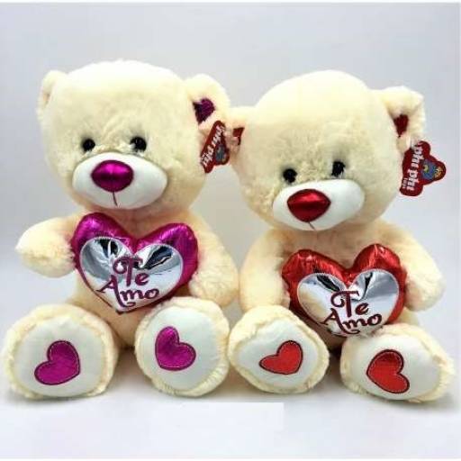 Oso corazon metalizado